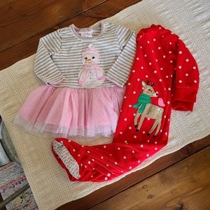 12 Month Christmas Holiday Bundle - Dress & Pajamas